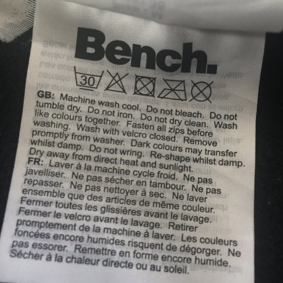 Bench Asymmetirc Zip Knit Fleece Hooded Jacket - Picture 10 of 12